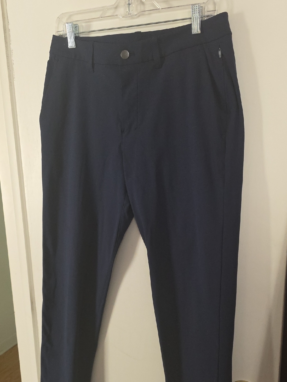 Lululemon Slim Stretch Khaki Pants - Navy 32 X 30 Perfect Condition